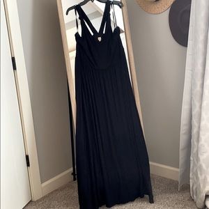 Loft Beach | Black V-Neck Maxi Dress